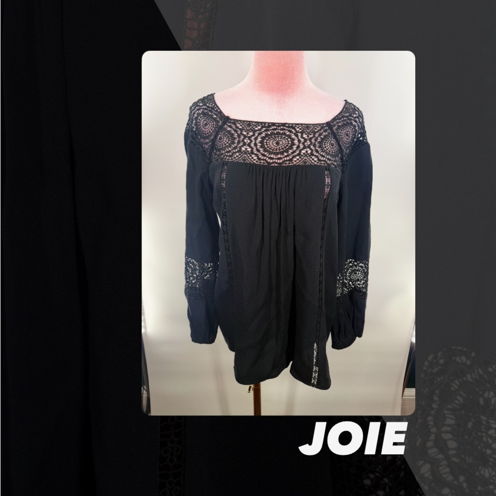 EUC Joie Bellange Crochet Lace Blouse